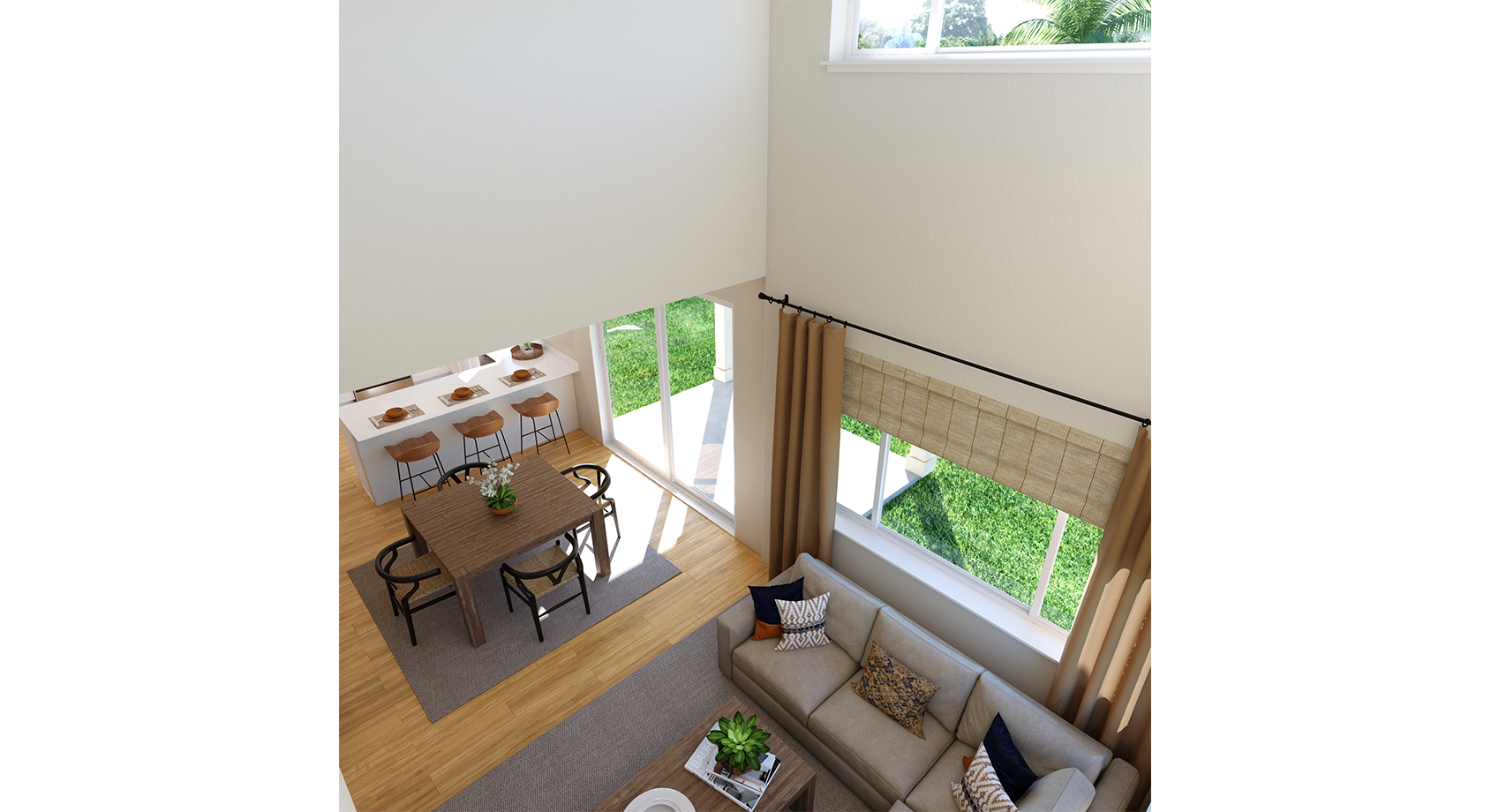 Nanea Plan B - Living Room High Ceiling