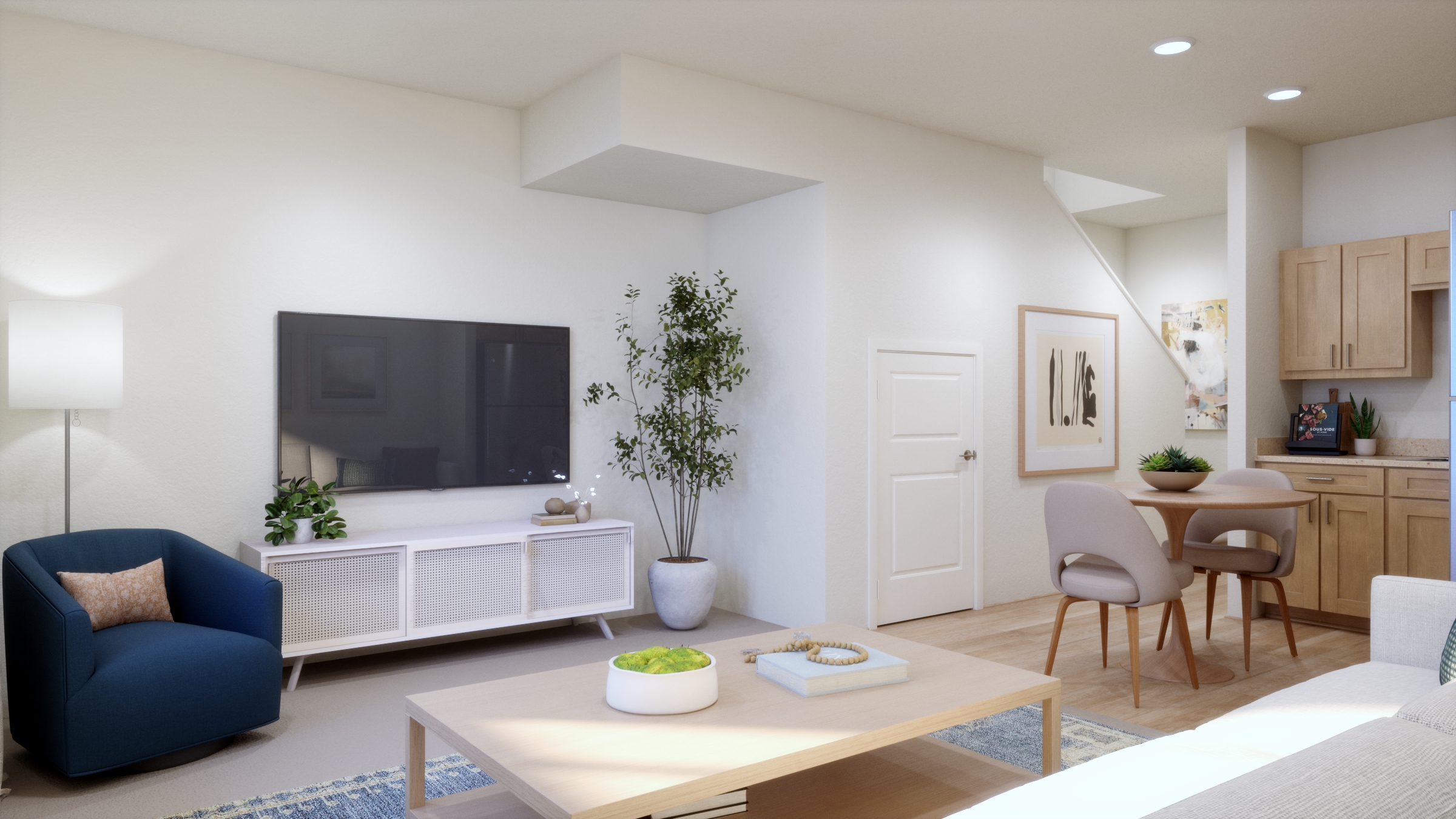 Lau Leʻa Plan C2 - Living/Kitchen