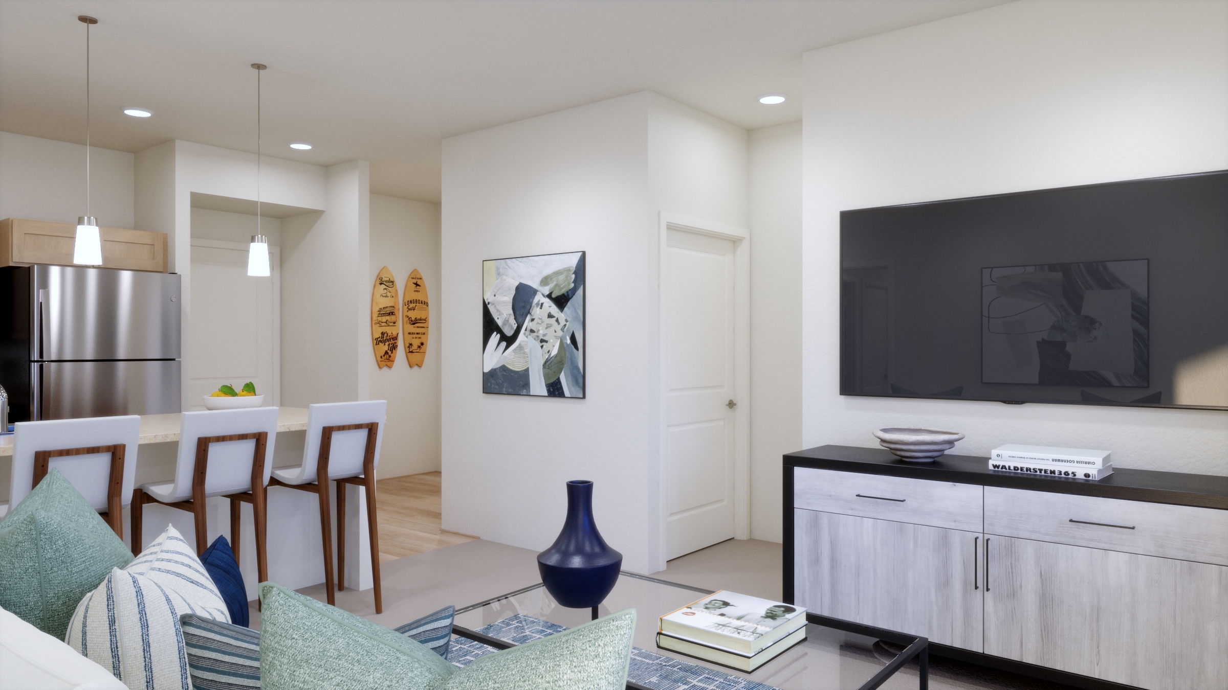 Lau Lea at Koa Ridge - Living Room and Kitchen