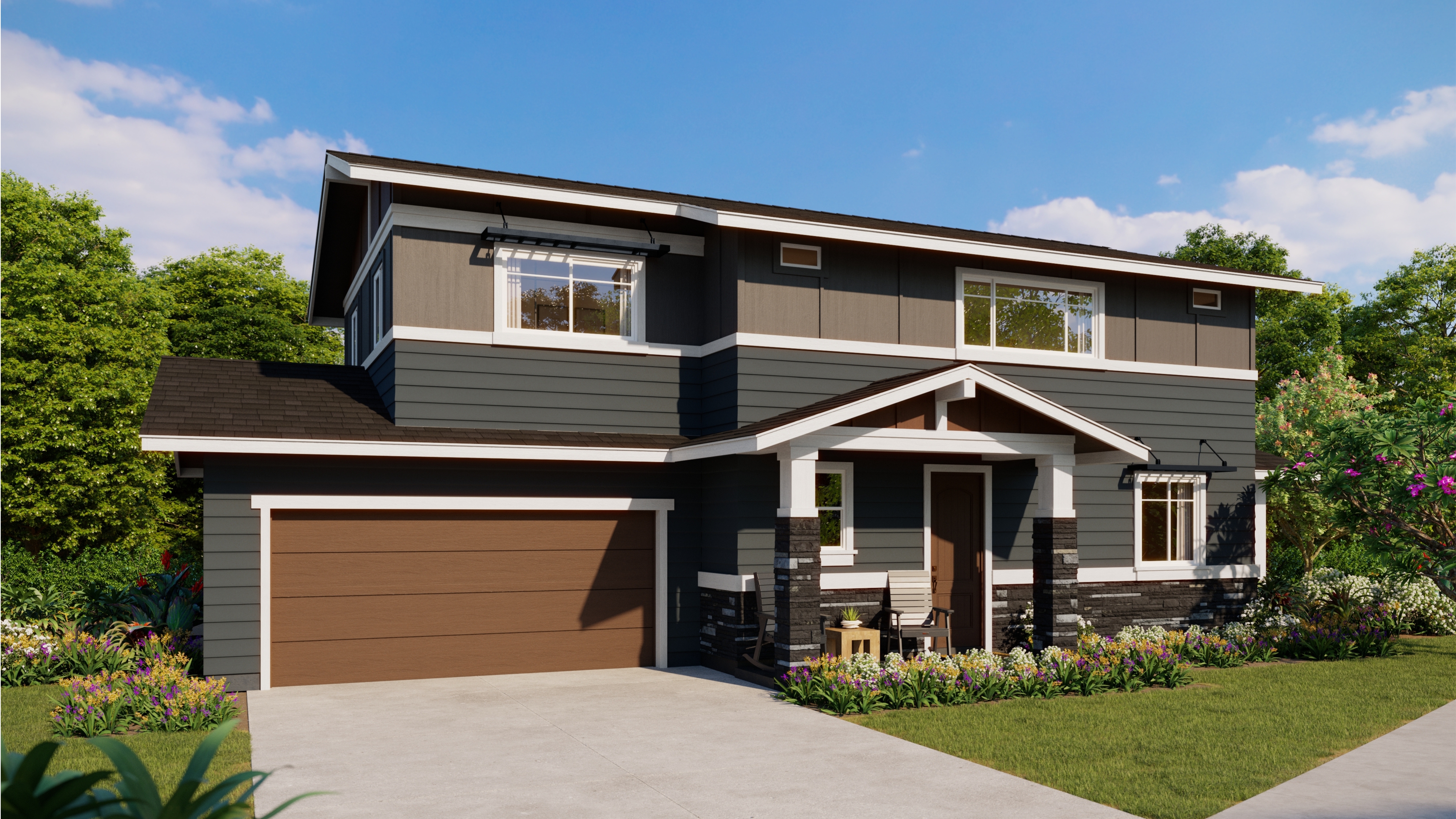 Mau Loa at Koa Ridge Plan 2A/B Exterior Renderings