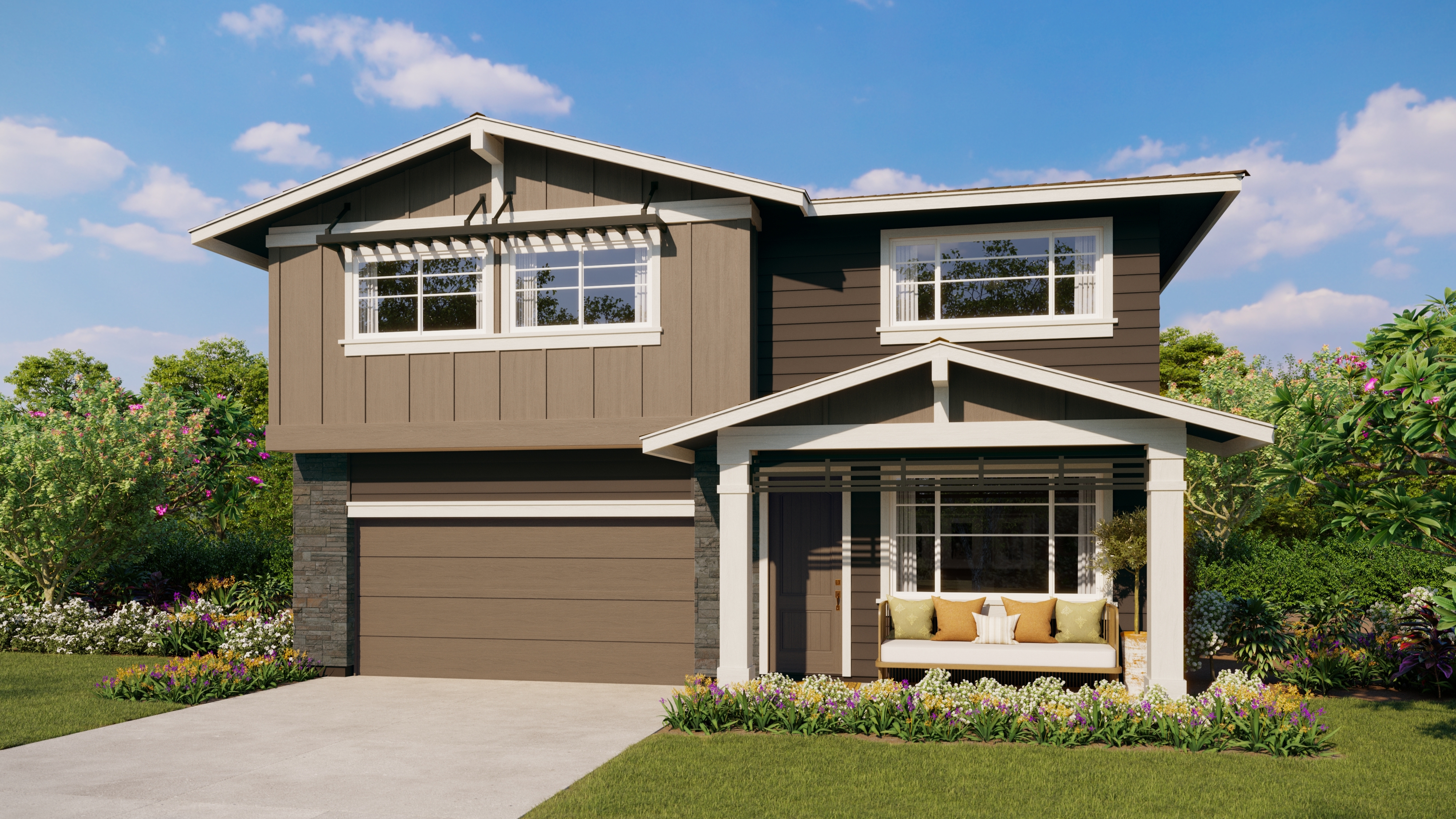 Mau Loa at Koa Ridge Plan 3A/B Exterior Renderings