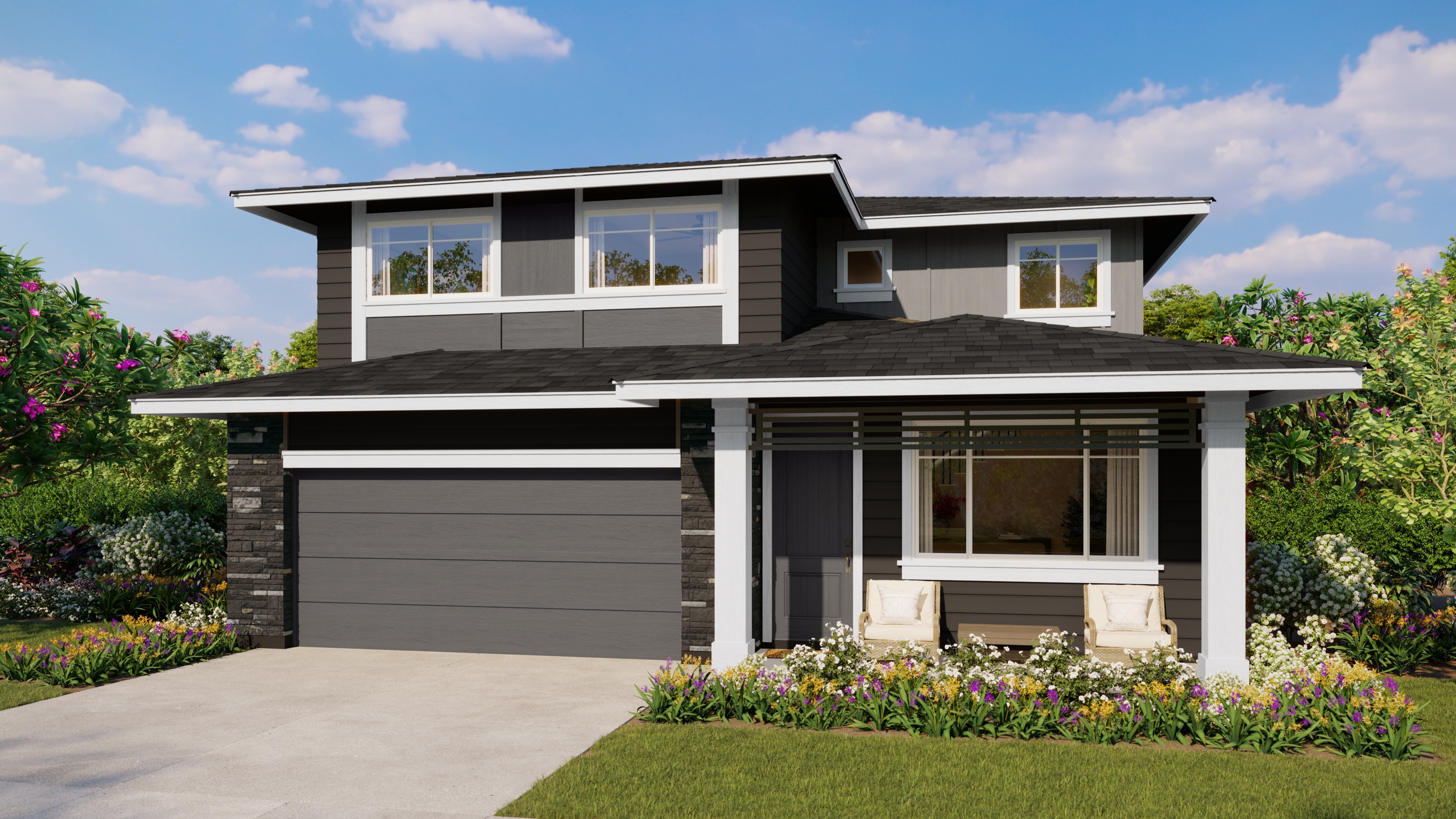 Mau Loa at Koa Ridge Plan 4A/B Exterior Renderings