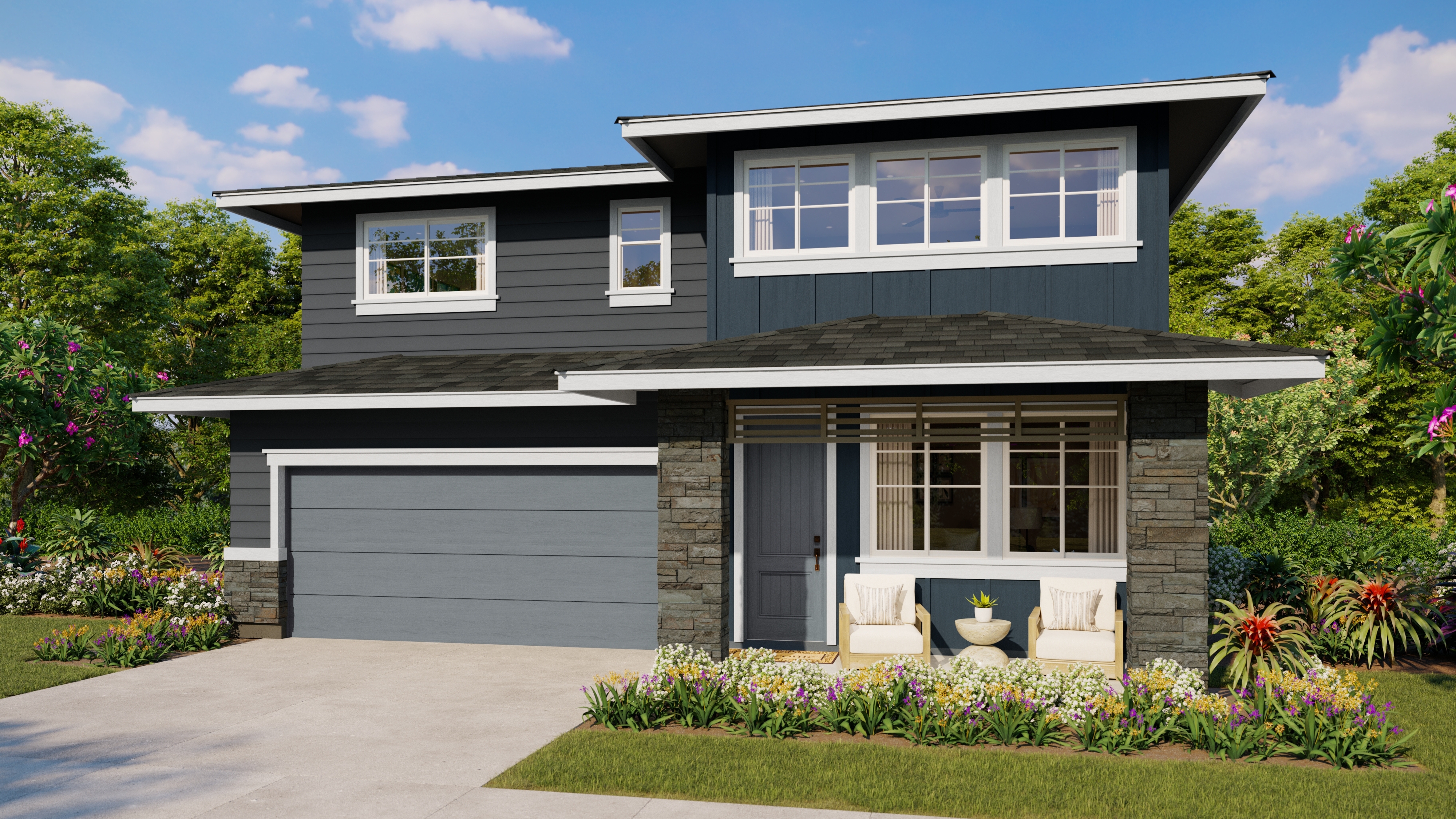 Mau Loa at Koa Ridge Plan 5A/B Exterior Renderings