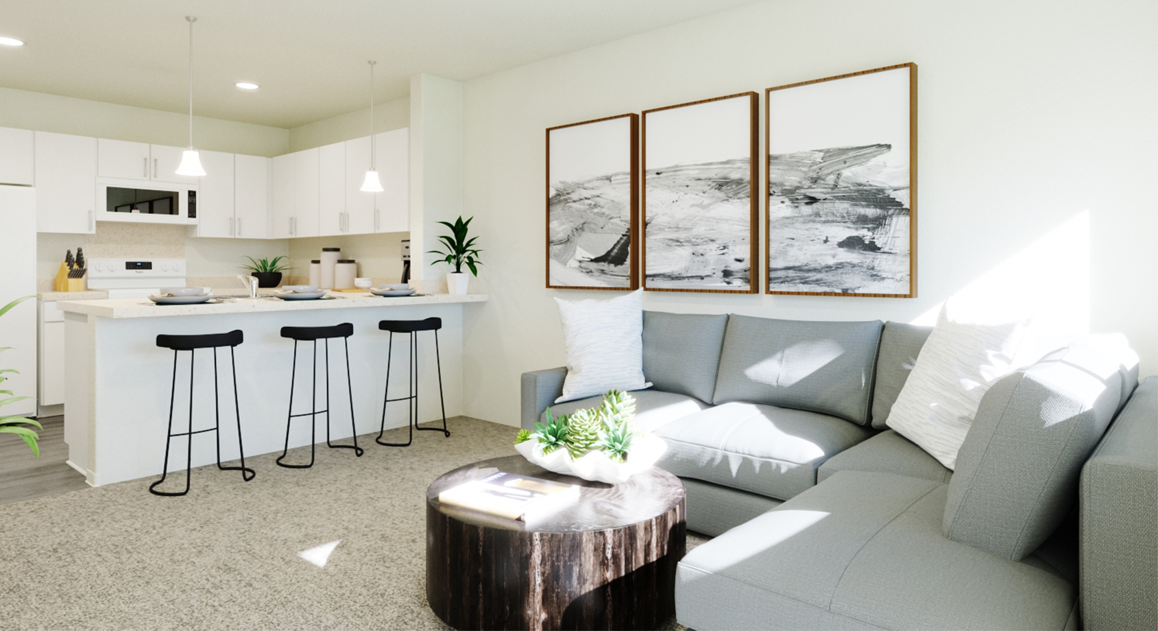 Malina at Koa Ridge Plan 1B - Open Concept Living Area