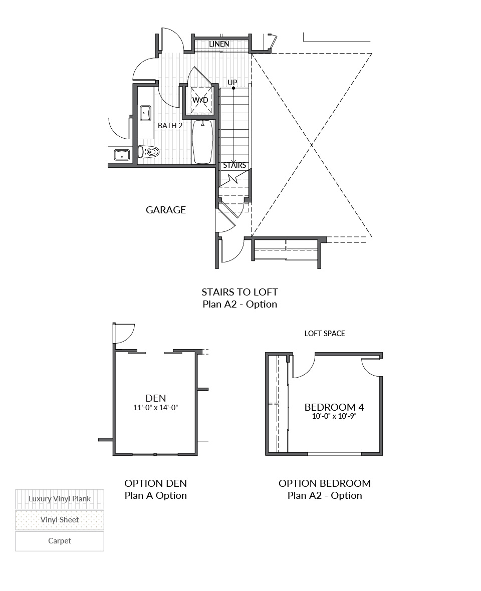 Plan A Floor Plan options