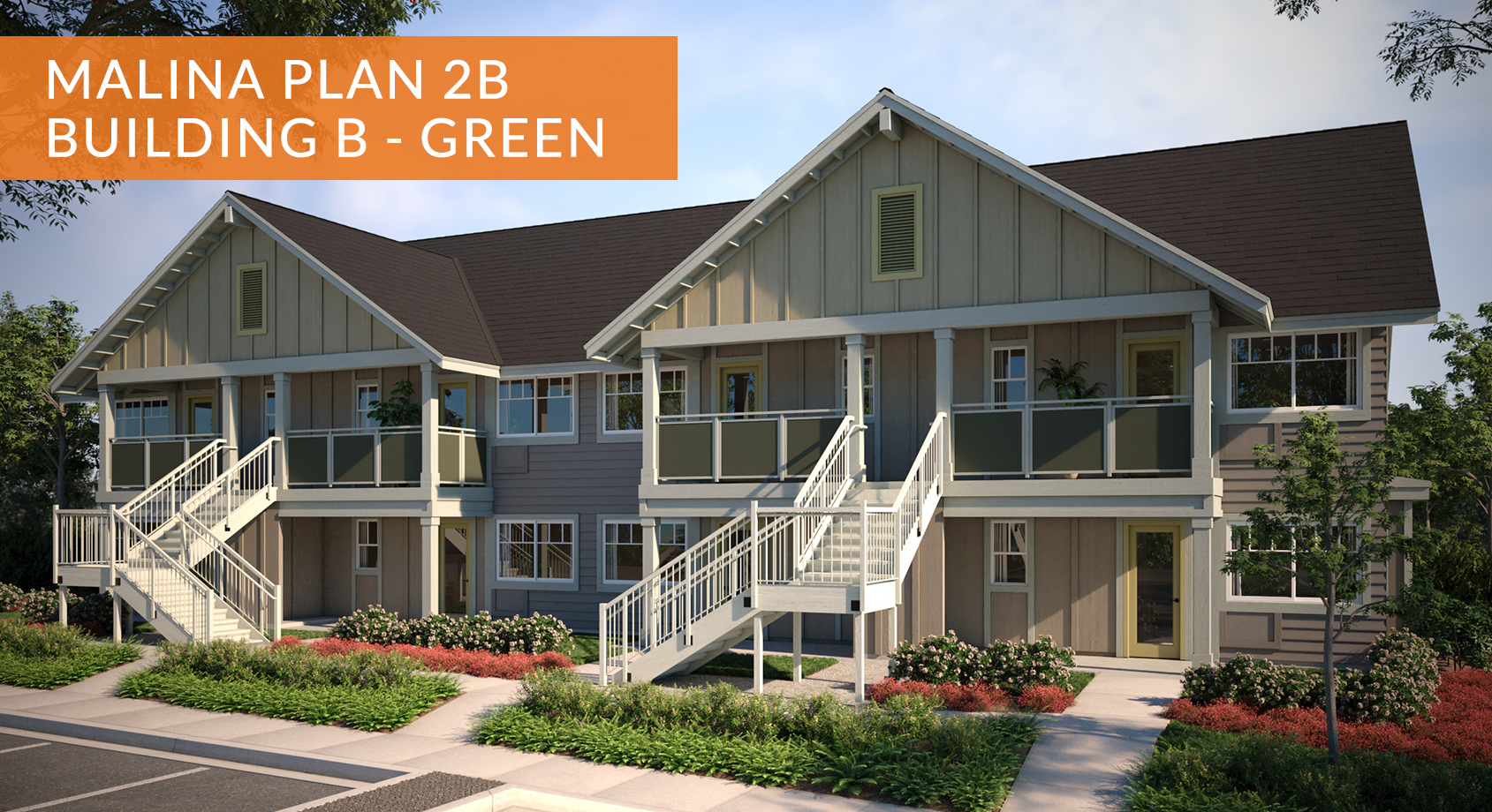 Malina at Koa Ridge Plan 2B1 - Building B Green