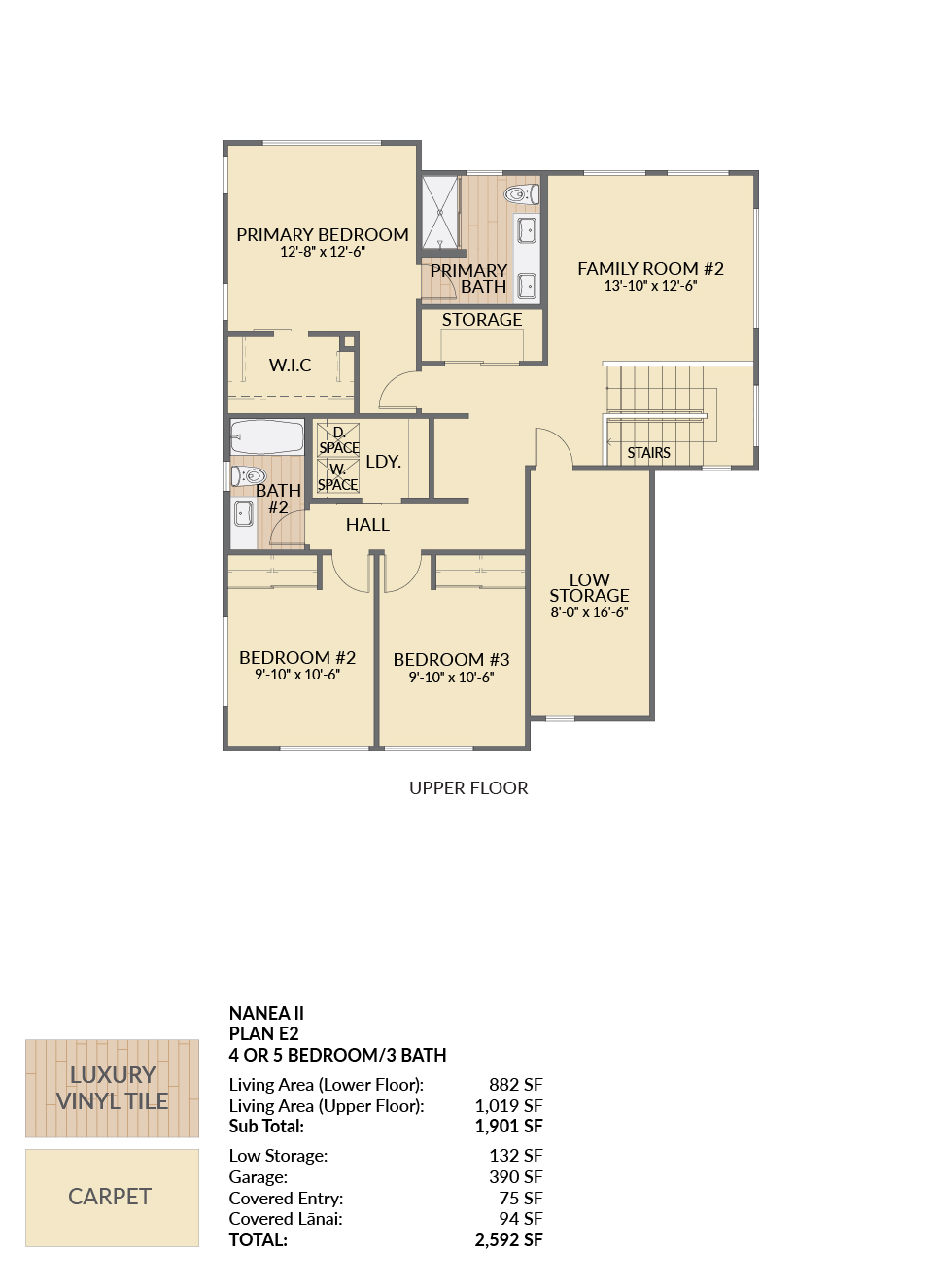 Plan E2 upper floor