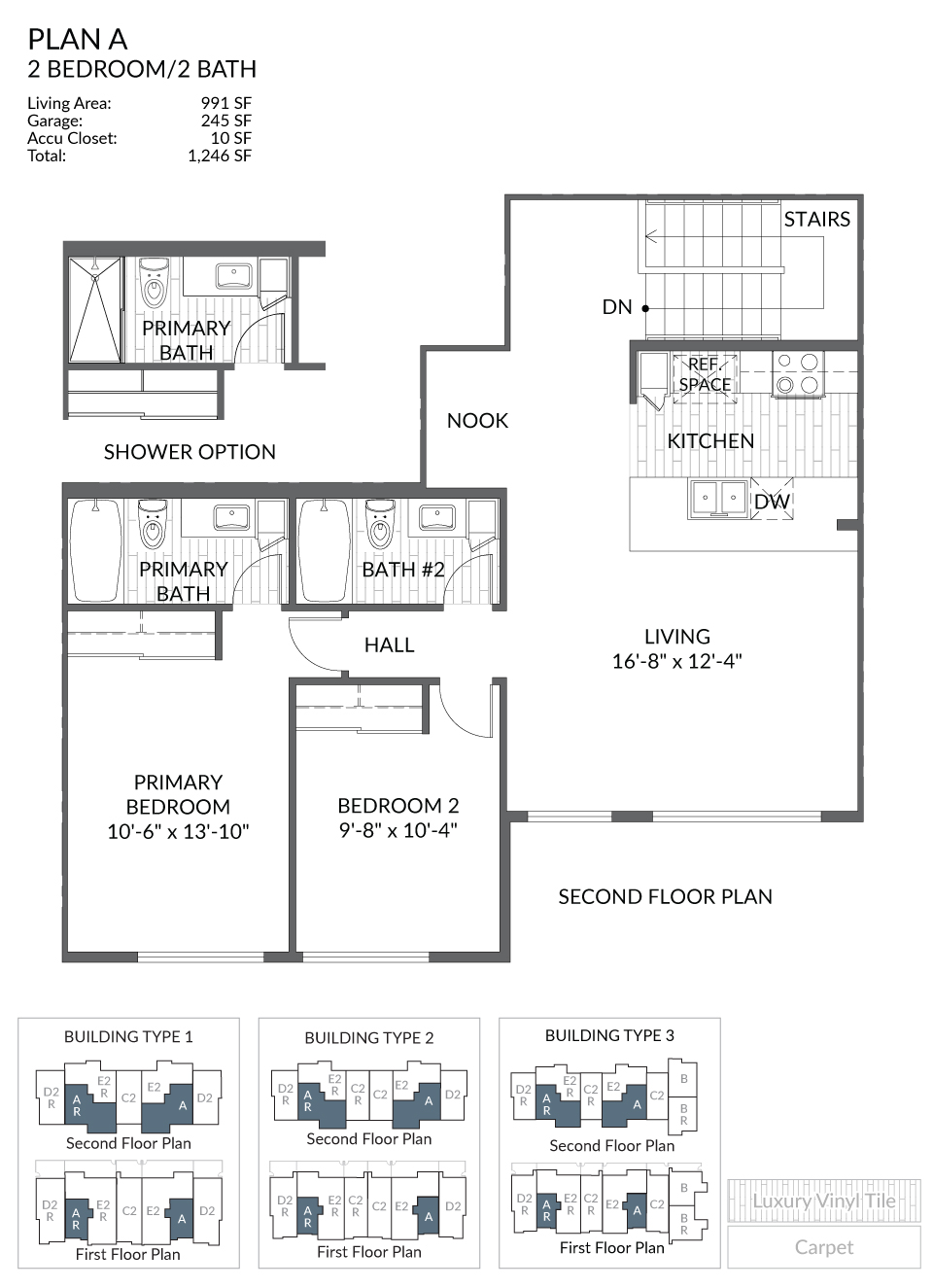 Plan A Floor Plan Second Floor
