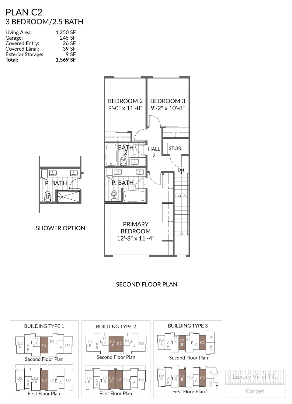 Plan C2 Floor Plan Second Floor