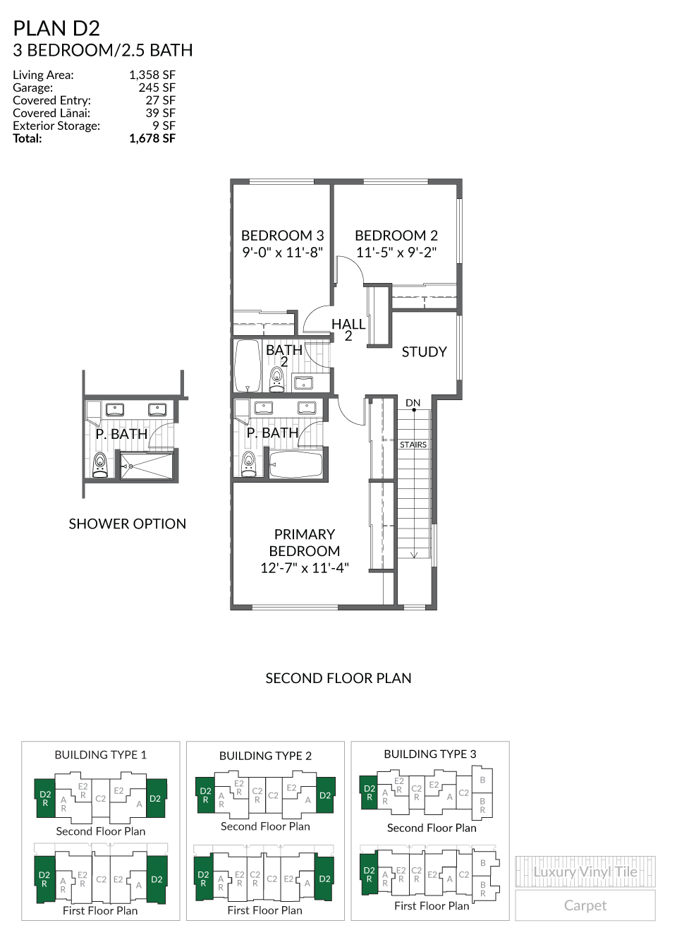 Plan D2 Floor Plan Second Floor